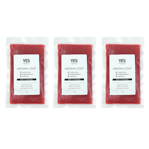 BEETS & EDAMAME SOUP(3pc)