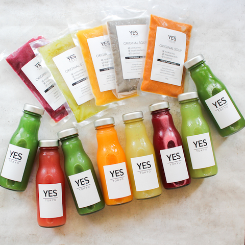 JUICE CLEANSE(270ml*8本)+回復食SET(YES TOKYO ORIGINAL SOUP)